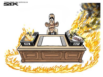 Obama Cartoon Iraq