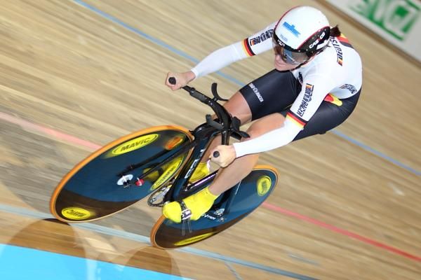 Miriam Welte (Germany) on the way to the bronze medal in the 500m time trial