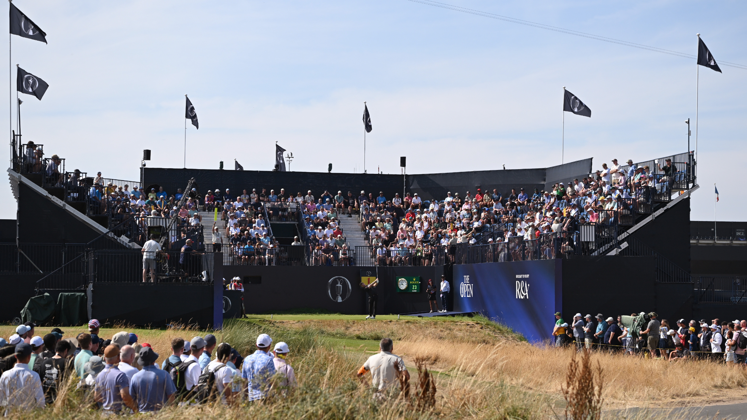 The first hole at Royal Birkdale in The Open