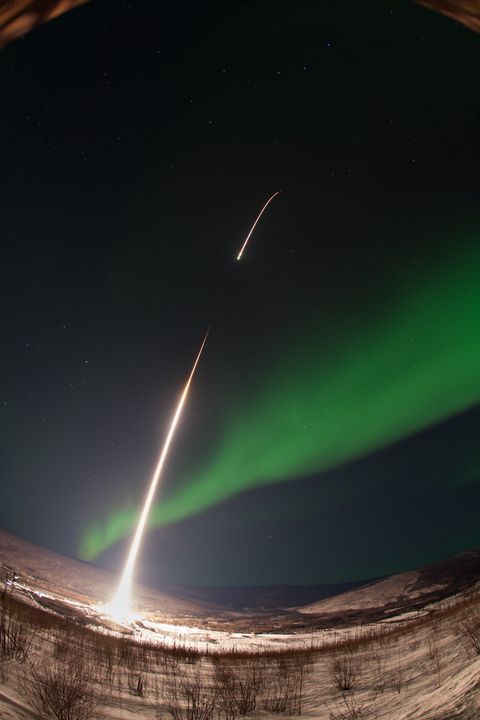 NASA Rocket Streaks Through Aurora 'Curls' in Stunning Launch Photos ...