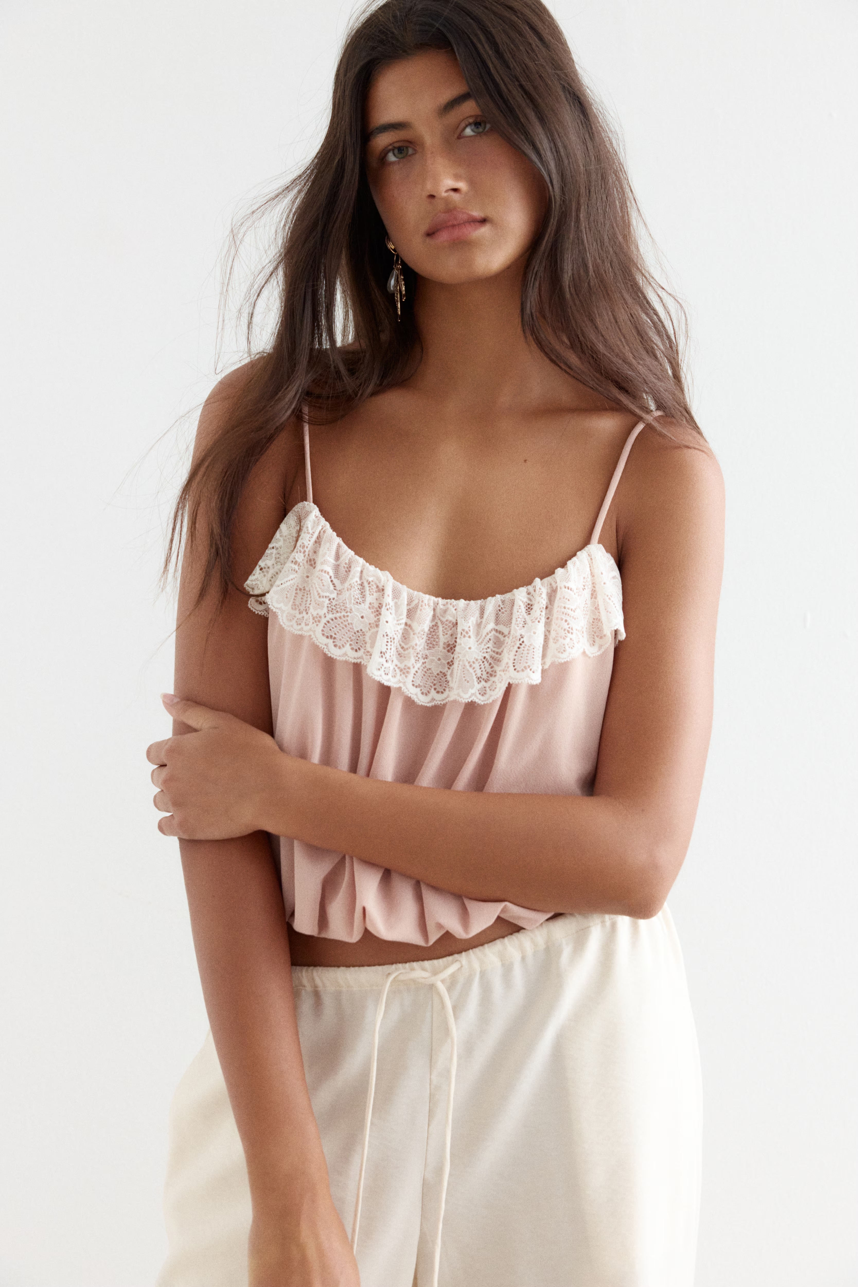 hm, Bubble Hem Strappy Top
