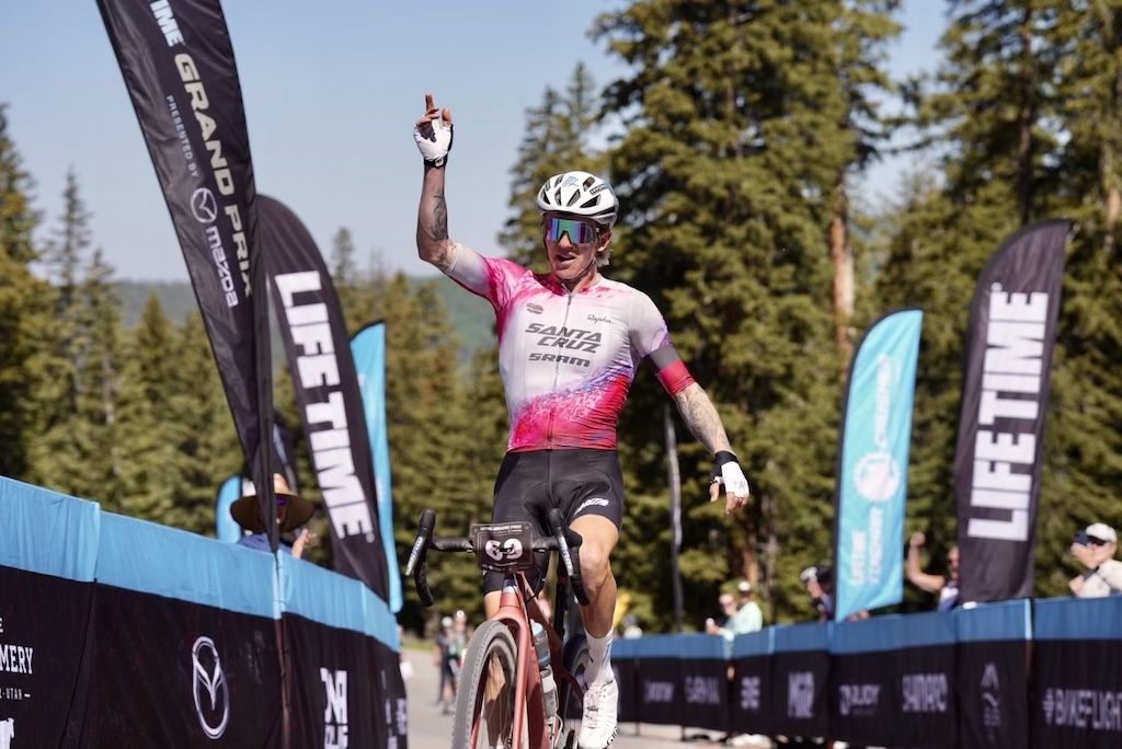 Keegan Swenson wins the 2023 Crusher in the Tushar 2023, the third race in the Life Time Grand Prix