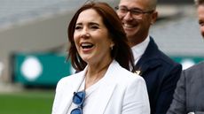 Queen Mary of Denmark and King Frederik X of Denmark during the Danish Royal visit of the MCG at the Melbourne Cricket Ground 