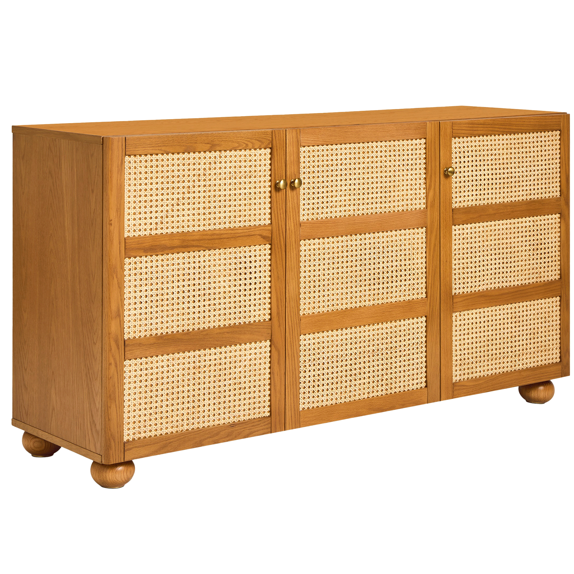 Habitat x Morris &amp;amp; Co., Habitat X Morris &amp;amp; Co. Perton 3 Door Oak Sideboard