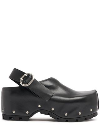 Leather Clog Mules - Jil Sander - Women - Black - 36 It