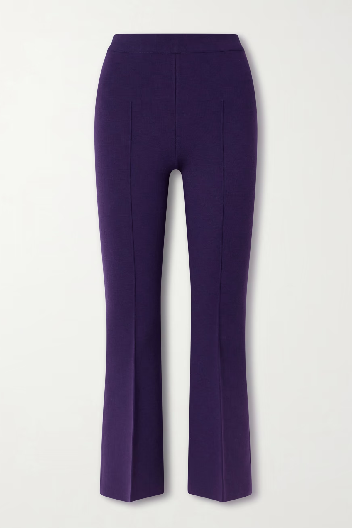 Kick Cropped Wool-Blend Flared Pants