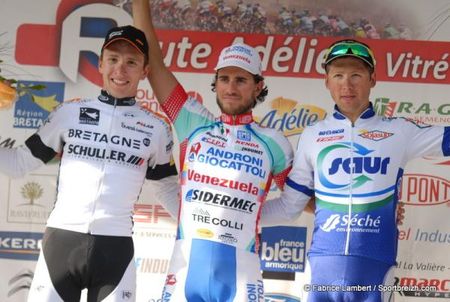The Roude Adelie podium: Laurent Pichon, Roberto Ferrari and Julien Simon