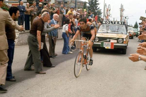 Eddy Merckx in the 1976 Giro d'Italia.