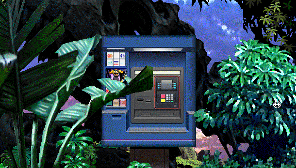 An ATM in a jungle