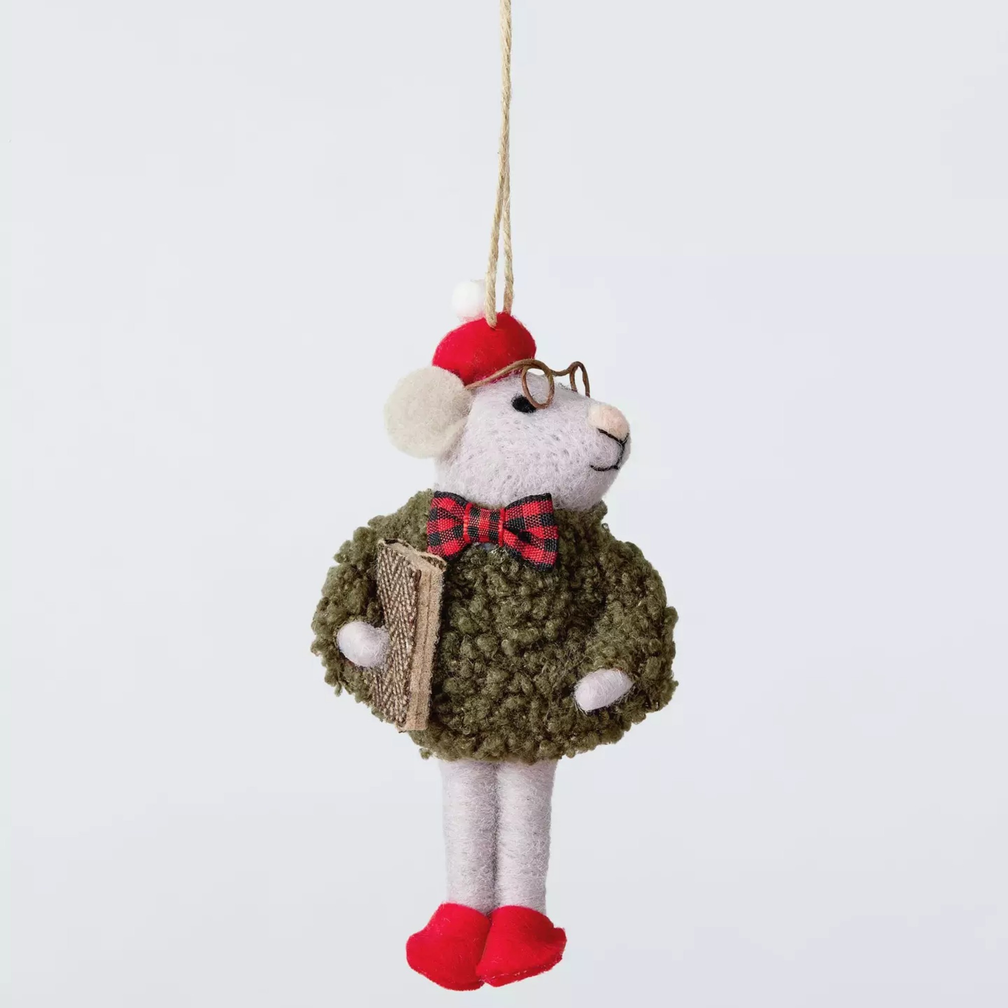 John Lewis The Cherisher Felt Librarian Mouse Tree Decoration