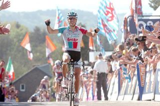 2011's Flèche Wallonne goes to a Walloon, Philippe Gilbert (Omega Pharma-Lotto).
