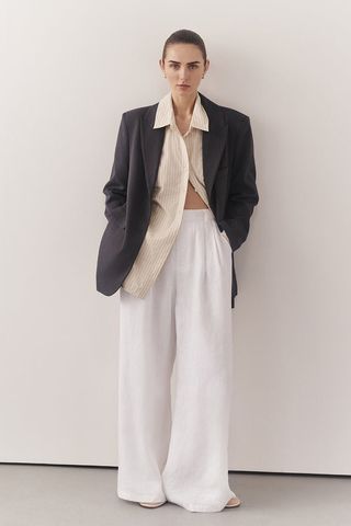 Holden White Linen Pant