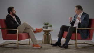 Adam Sandler and Brendan Fraser chatting