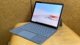 Microsoft Surface Go 2 on a desk
