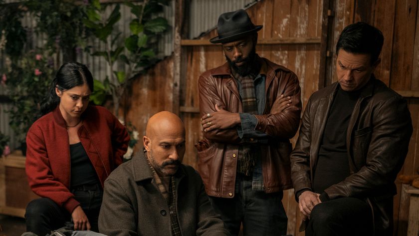 Zen (Rosa_Salazar), Ed (Keegan-Michael Key), Grofield (LaKeith Stanfield), and Parker (Mark Wahlberg) in Play Dirty