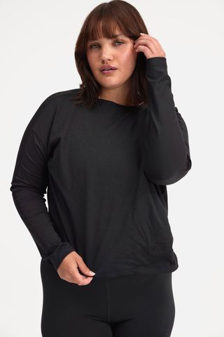 Black Reset Long Sleeve Tee