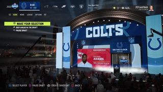 Madden 23 Franchise: the Colts choose a player in a fantasy draft