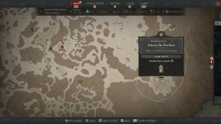 Diablo 4 Ashava spawn location - The Crucible zone in Fractured Peaks