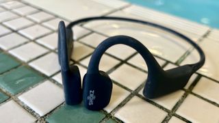 a photo of the Shokz Openswim headphones