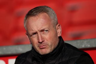 Queens Park Rangers manager Neil Critchley looks on ahead of the Emirates FA Cup Third Round match between Fleetwood Town and Queens Park Rangers at Highbury Stadium on January 07, 2023 in Fleetwood, England.