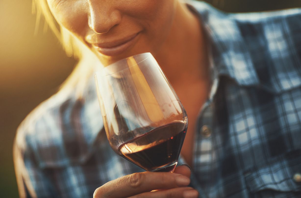 red wine helps destress study