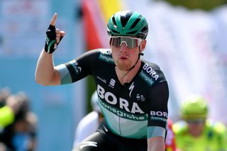 Sam Bennett (Bora-Hansgrohe) celebrates winning stage 1 of the Presidential Tour of Turkey