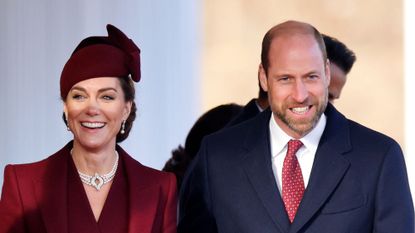 The Prince and Princess of Wales attend the Ceremonial Welcome for the Amir of the state of Qatar