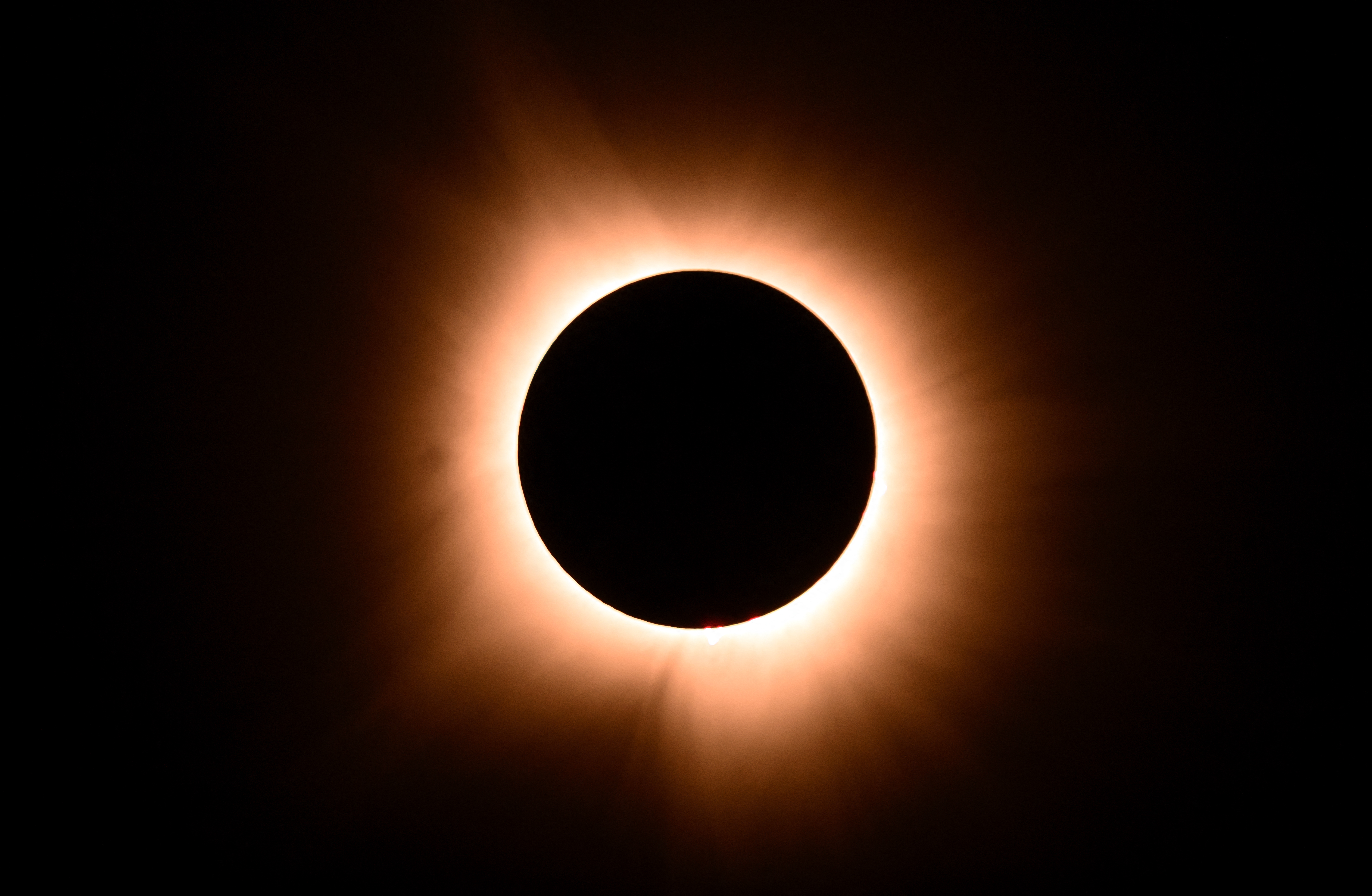 A total solar eclipse