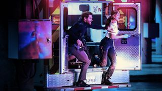 Jake Gyllenhaal and Eiza Gonzalez in Ambulance