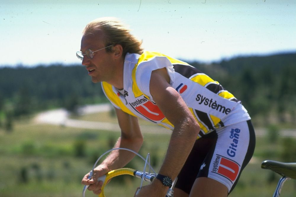 Laurent Fignon of France in action during the 1986 World Cycling Championships