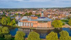 The Royal Shakespeare Theatre and Swan Theatre on the River Avon in Stratford-upon-Avon 