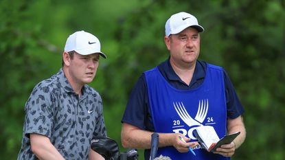 Robert MacIntyre and Mike Burrow at the PGA Championship at Valhalla