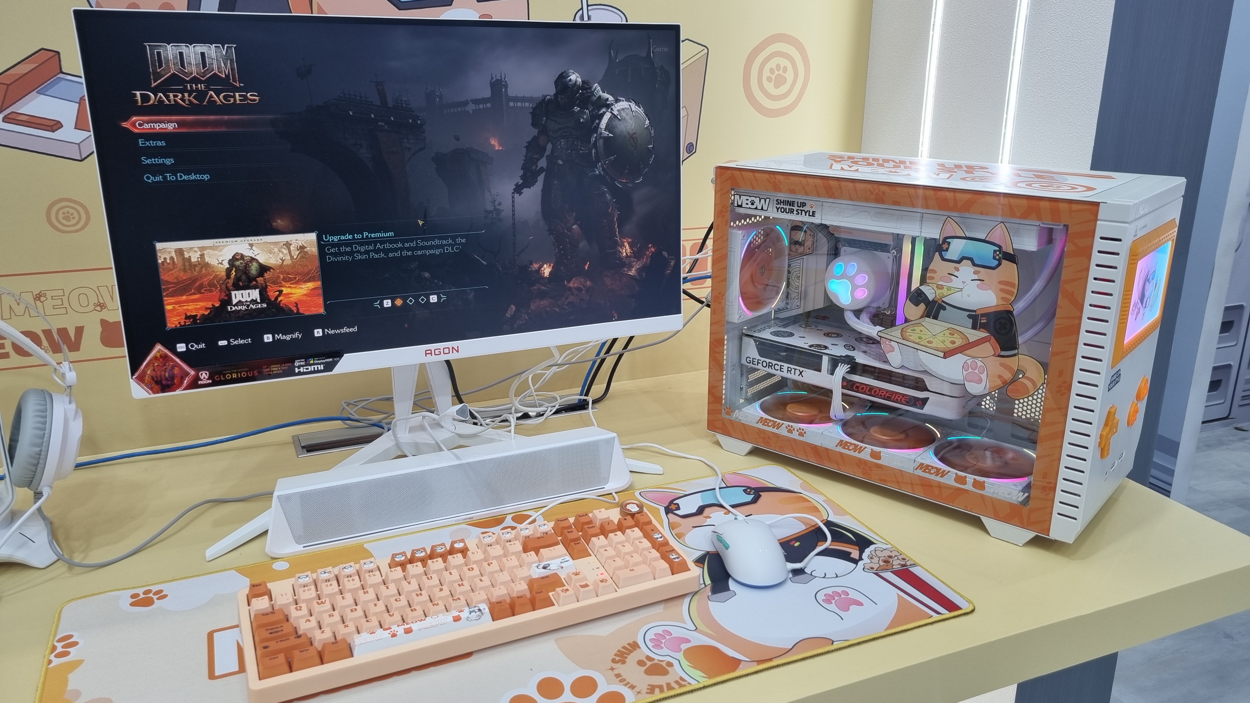 A Colorful cat-themed MEOW PC at Computex 2025