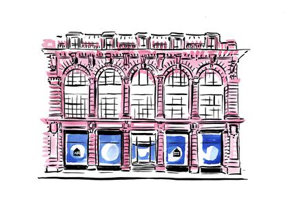 Illustration of Dover Street Market, Haymarket, London