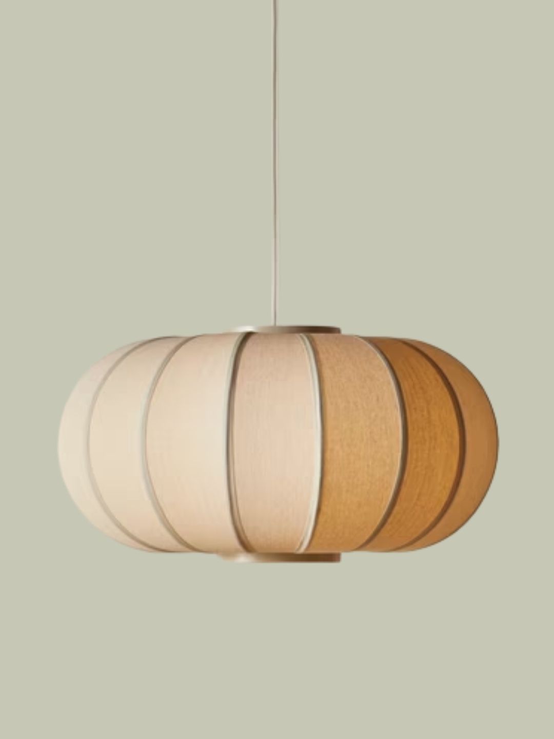 John Lewis, Pumpkin Pendant Ceiling Light in Oatmeal/Grey