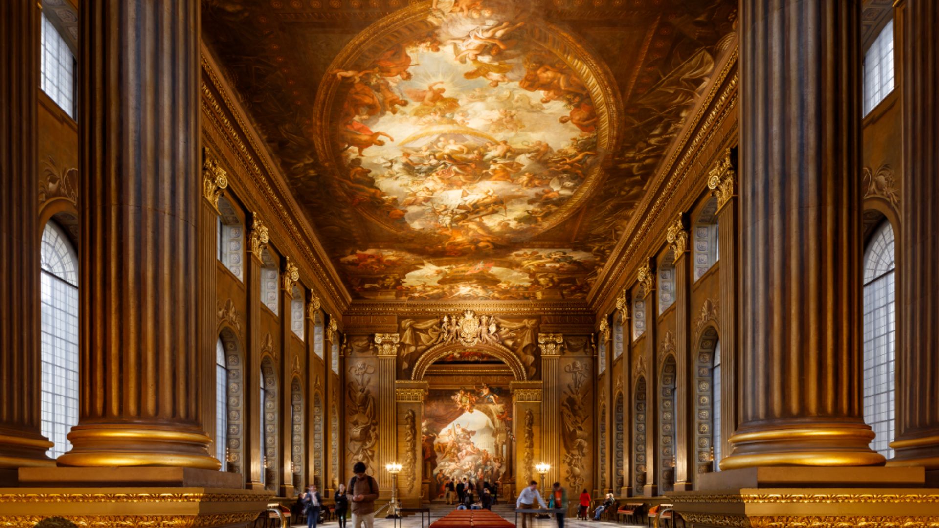 an image of the old royal naval college's painted hall