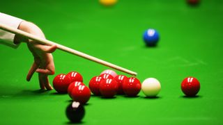 A general view of snooker playing