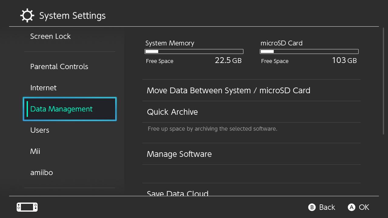 Cara Menghapus Manajemen Data Game Nintendo Switch