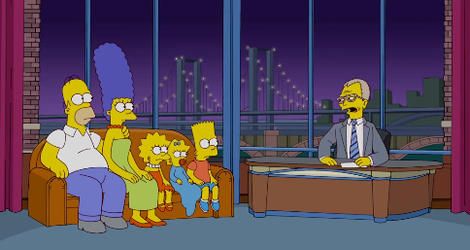 Watch The Simpsons pay tribute to David Letterman