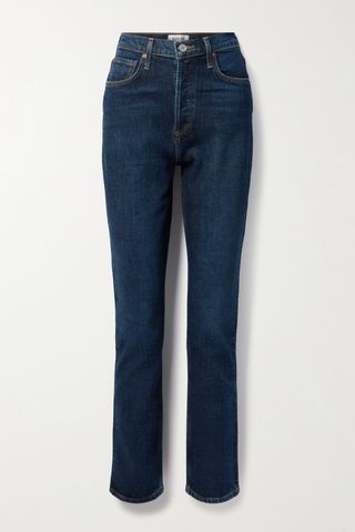+ Jeans Organik Kaki Ramping Bertingkat Tinggi Net Sustain Freya