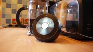 Amazon Echo Spot on kitchen counter