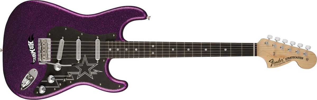 Fender Mad Manga Strat, Magenta Sparkle