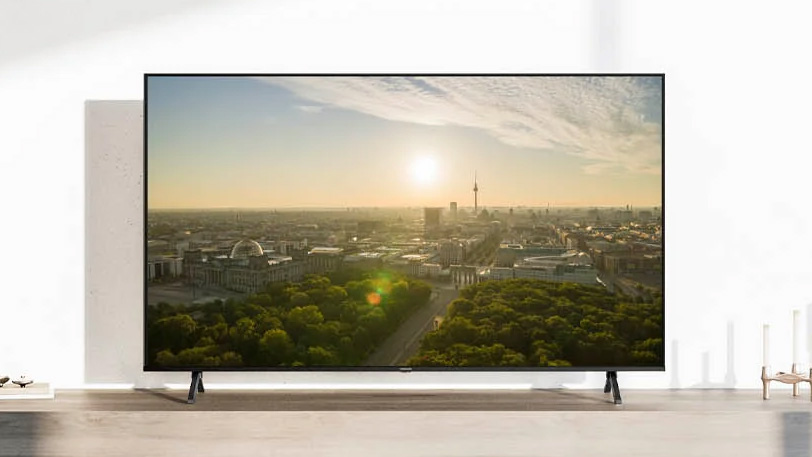 Panasonic W95A Mini-LED TV showing the Fire TV interface