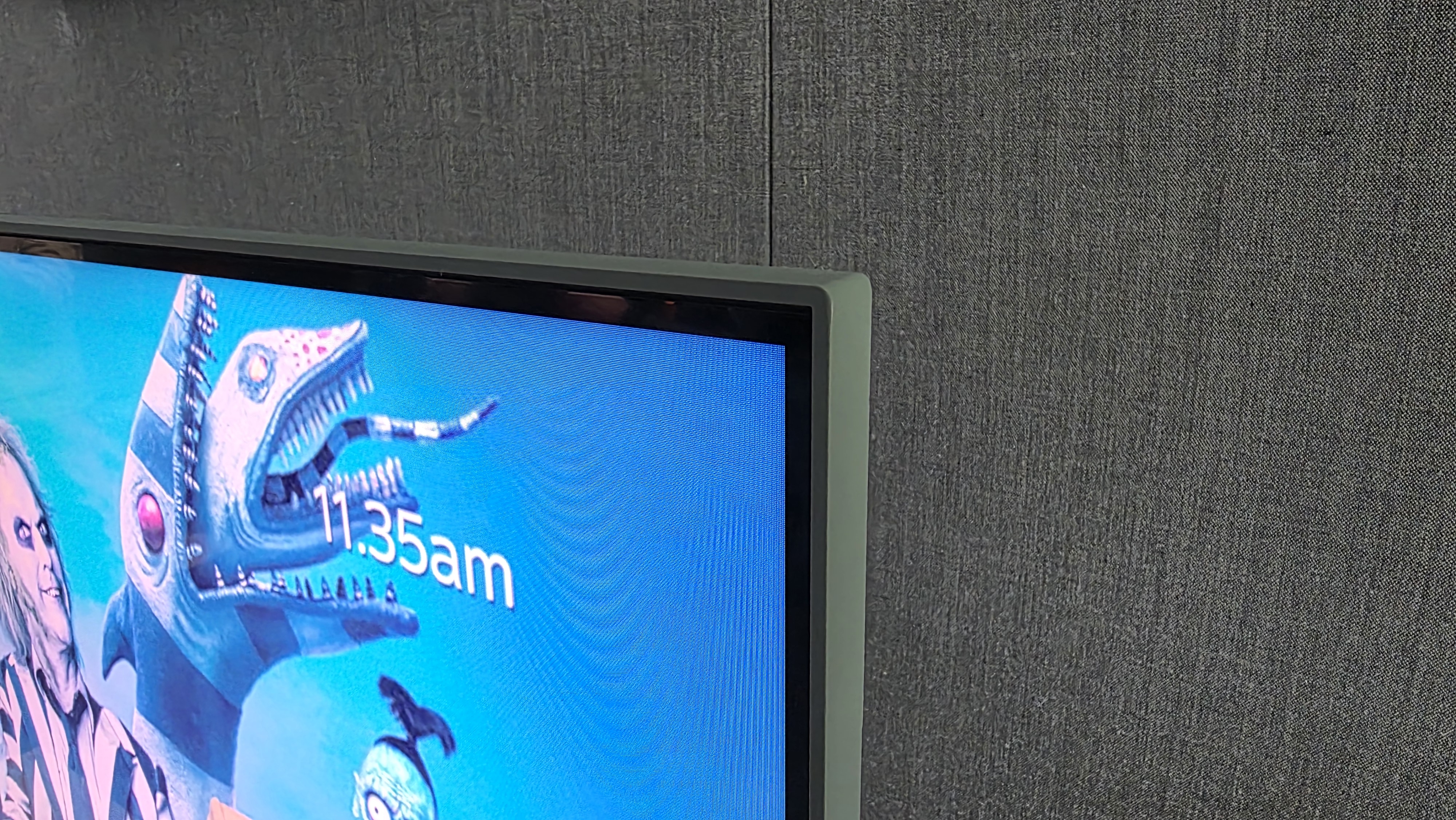 Sky Glass Air on a wooden media unit