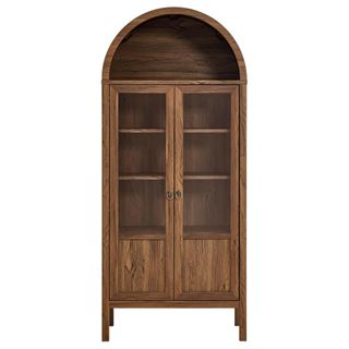 Modway EEI-6638-WAL Tessa Tall Arched Storage Display Cabinet