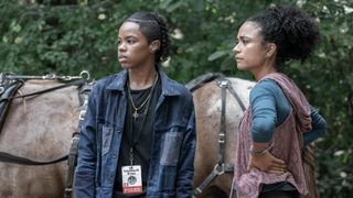 Connie and her sister in The Walking Dead.