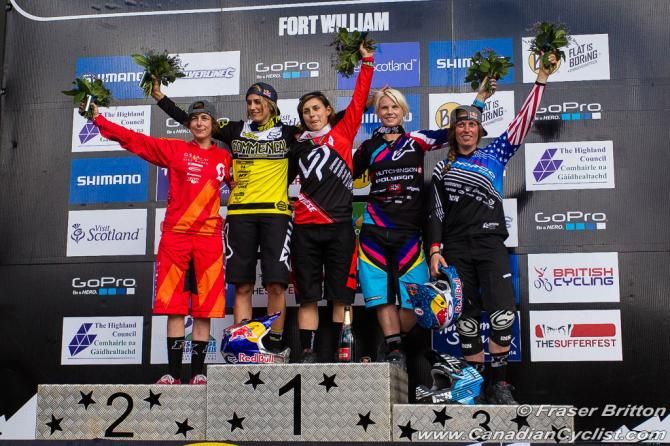 Women podium