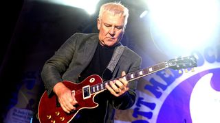 Alex Lifeson performs onstage during the Medlock Krieger All Star Concert benefiting St. Jude Children's Research Hospital at Saddle Rock Ranch on October 28, 2018 in Malibu, California