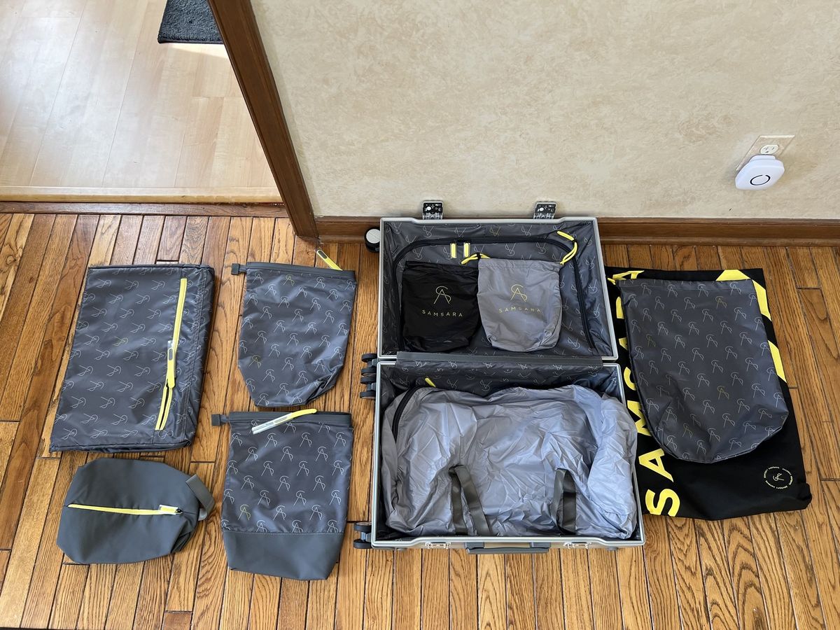 Samsara Tag Smart Airtag Luggage Lifestyle With Extras