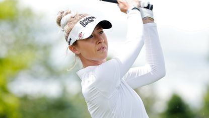 Nelly Korda takes a shot at the Mizuho Americas Open